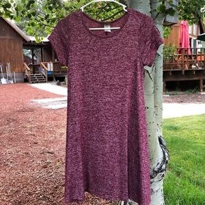Burgundy Girls Dress
